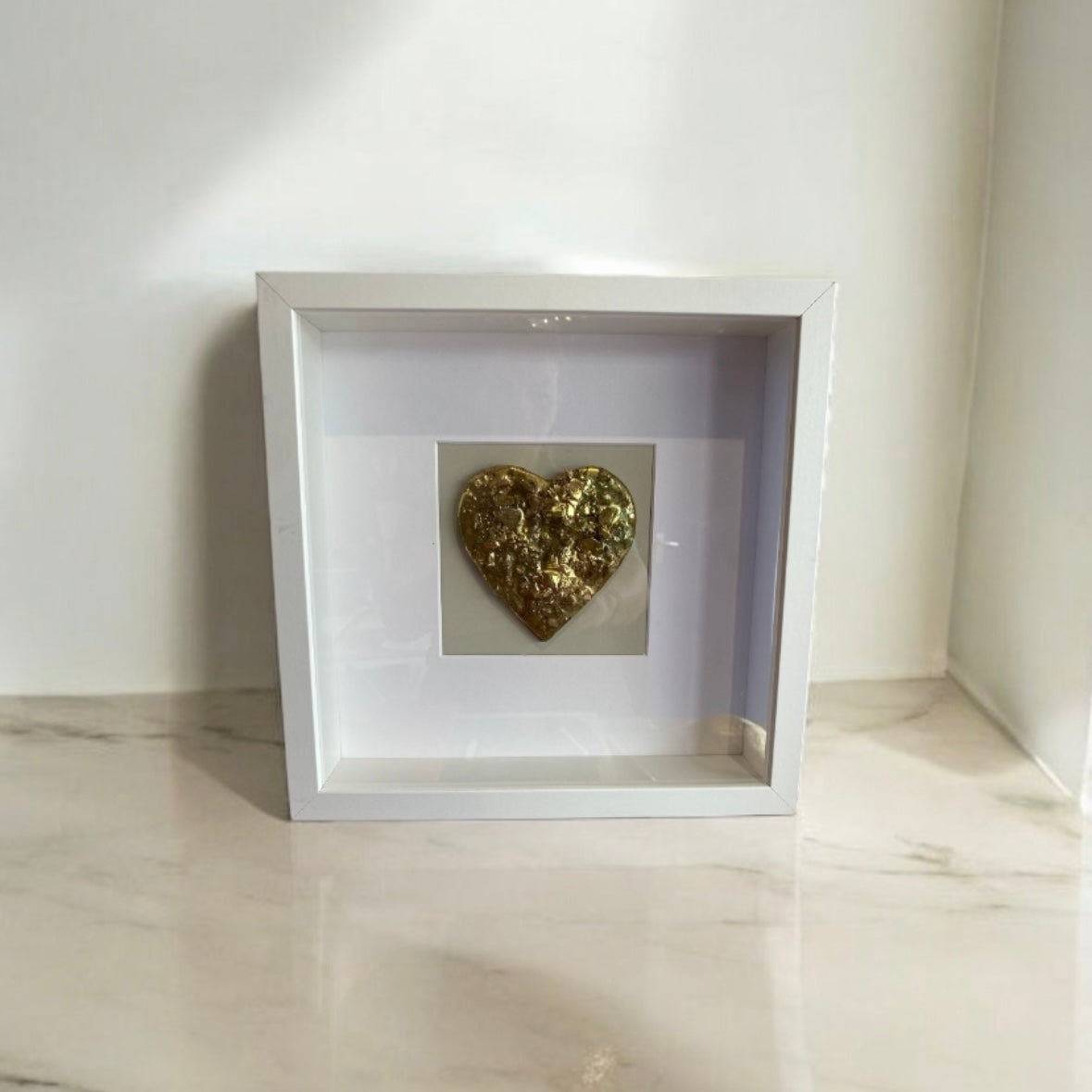 Framed Heart with Ashes