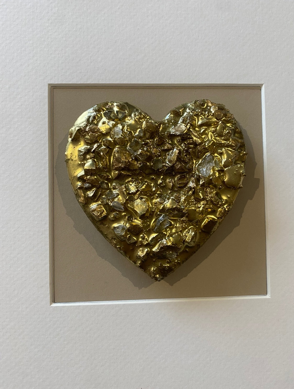 Framed Heart with Ashes