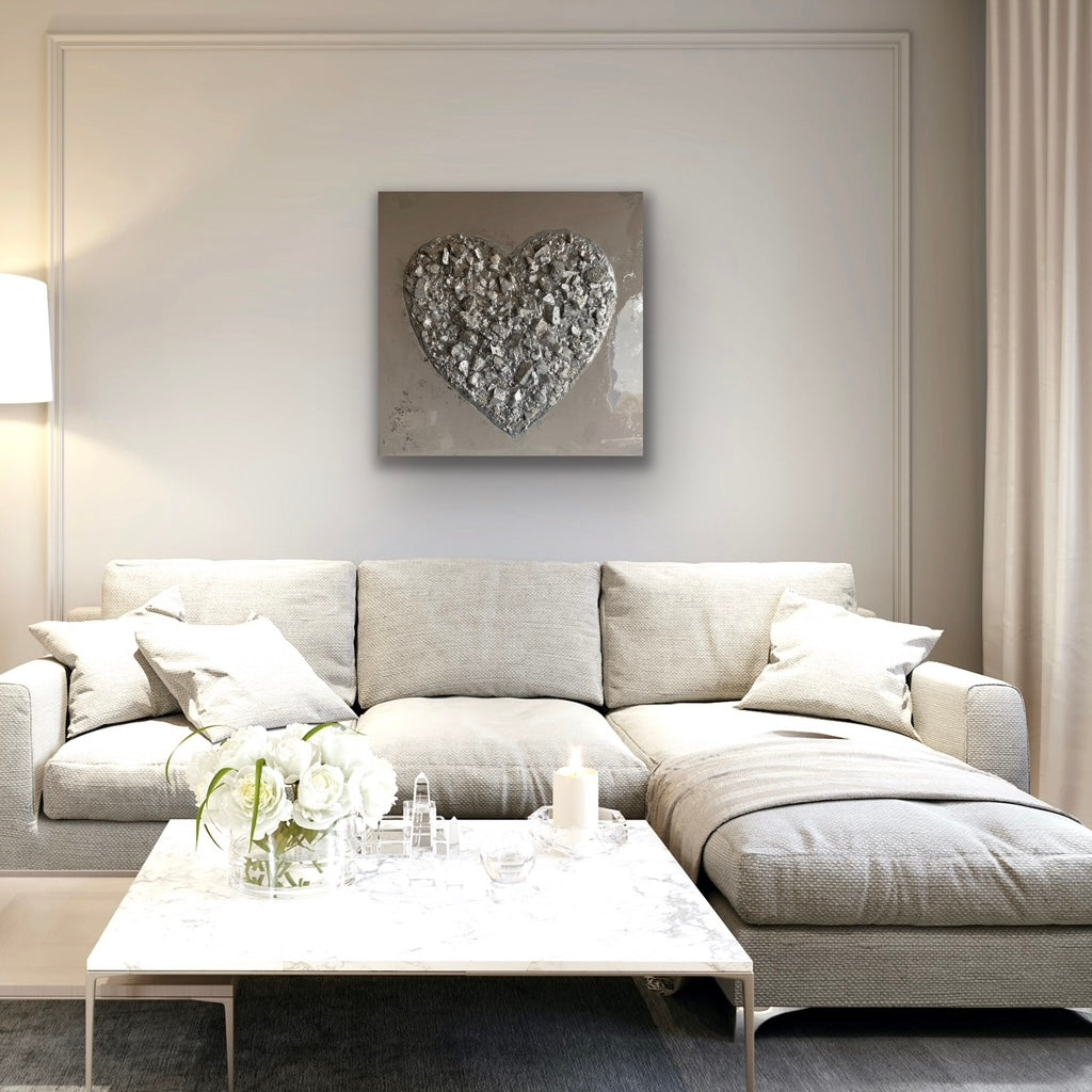 Heart Art with Ashes