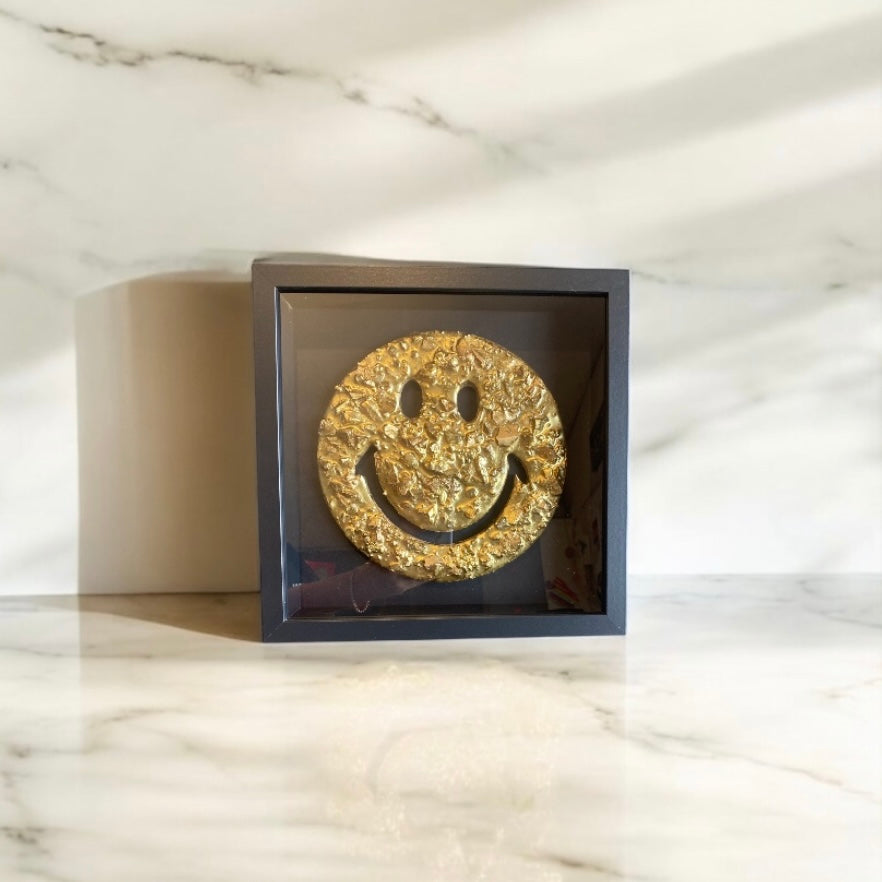 Framed Smiley with Ashes