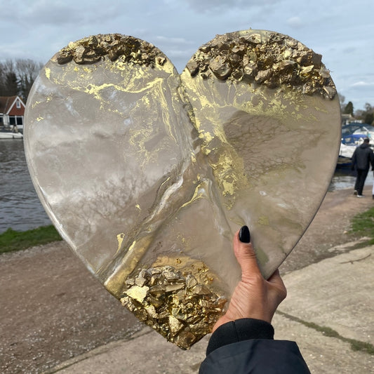 Heart Art with Ashes