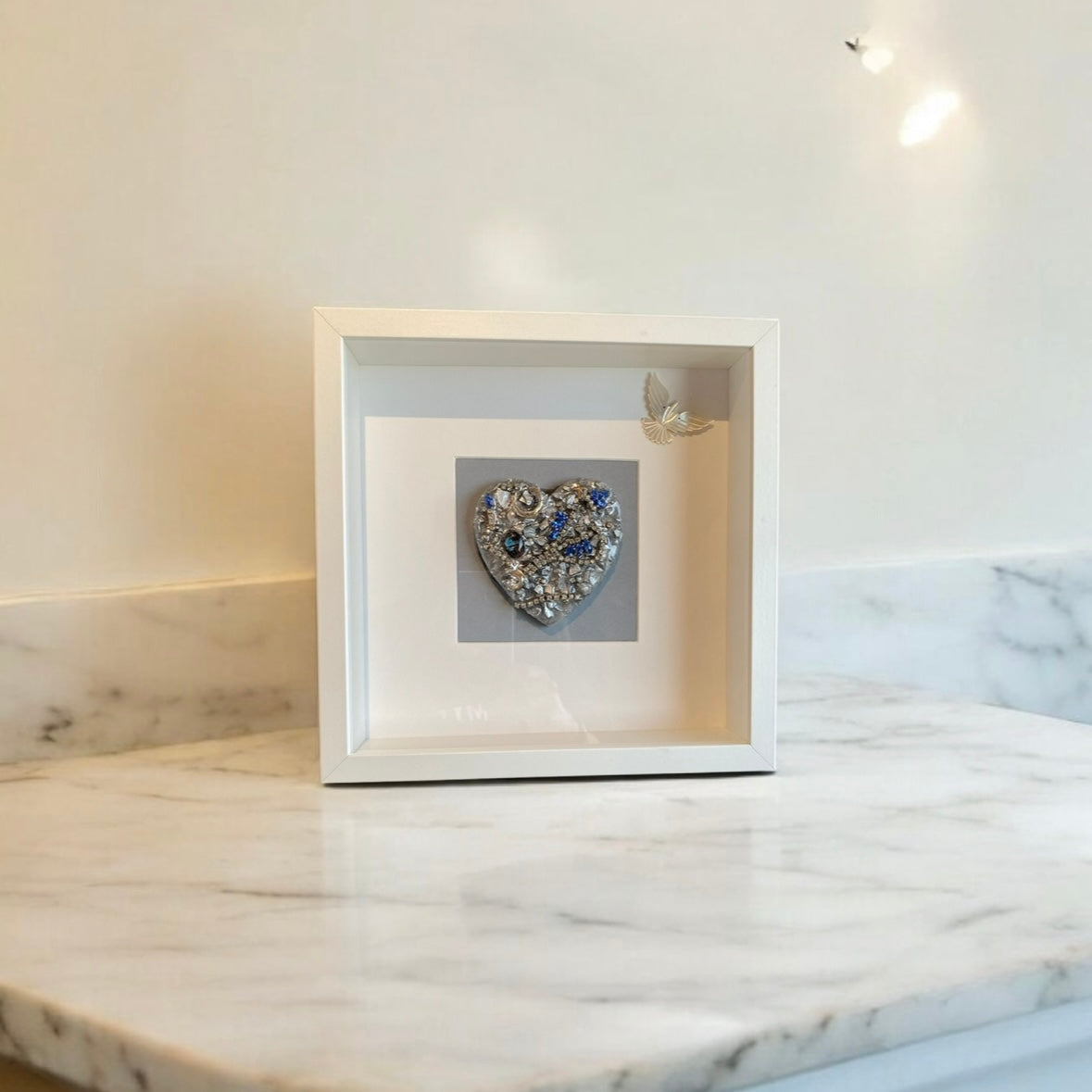 Framed Heart with Ashes