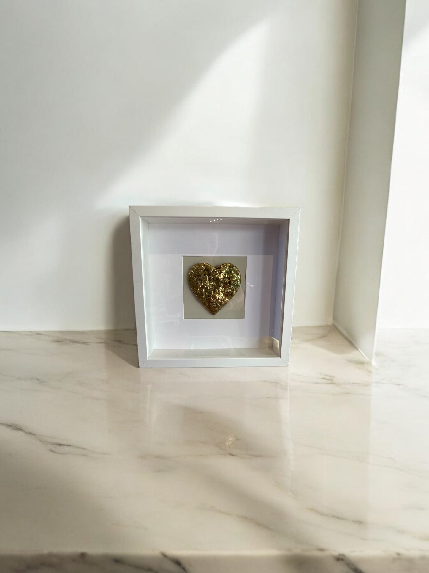 Framed Heart with Ashes