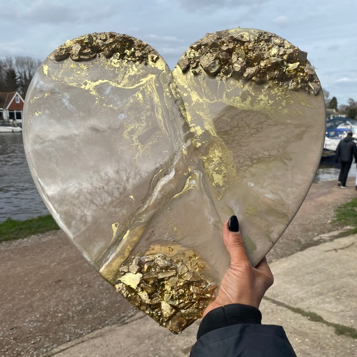 Heart Art with Ashes