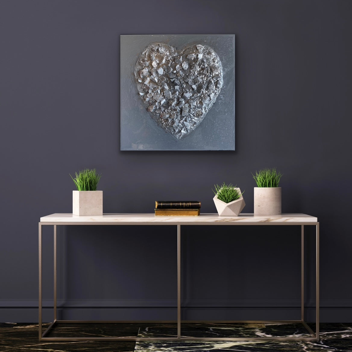 Heart Art with Ashes