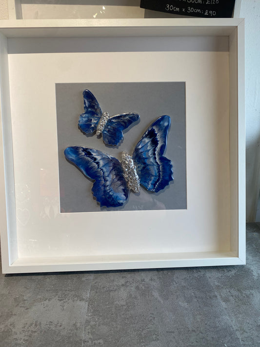 Framed Butterfly with Ashes